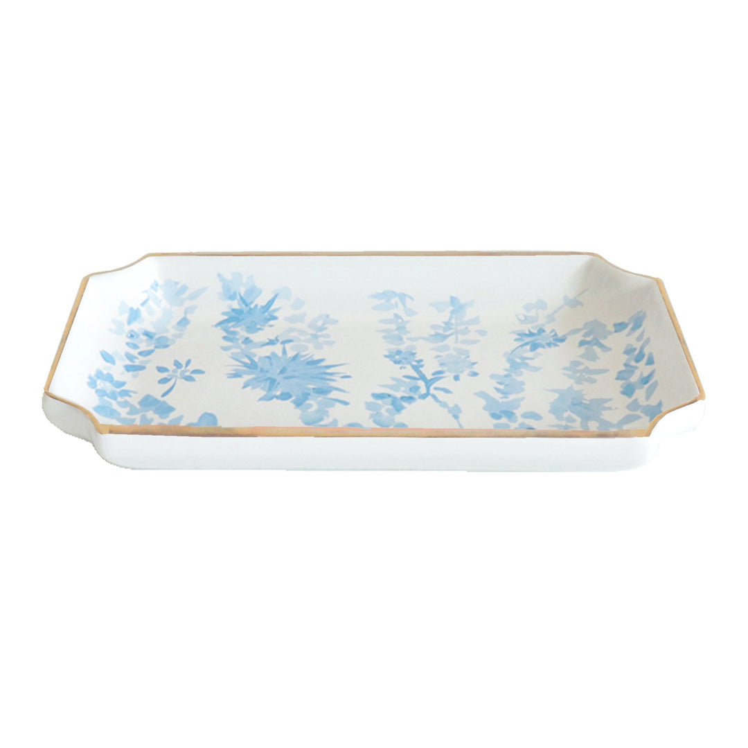 Floral Aster Trays in Blue