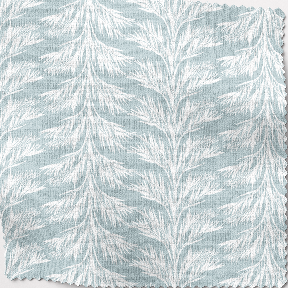 Blue Coastal Lampshade in Sabal Stripe