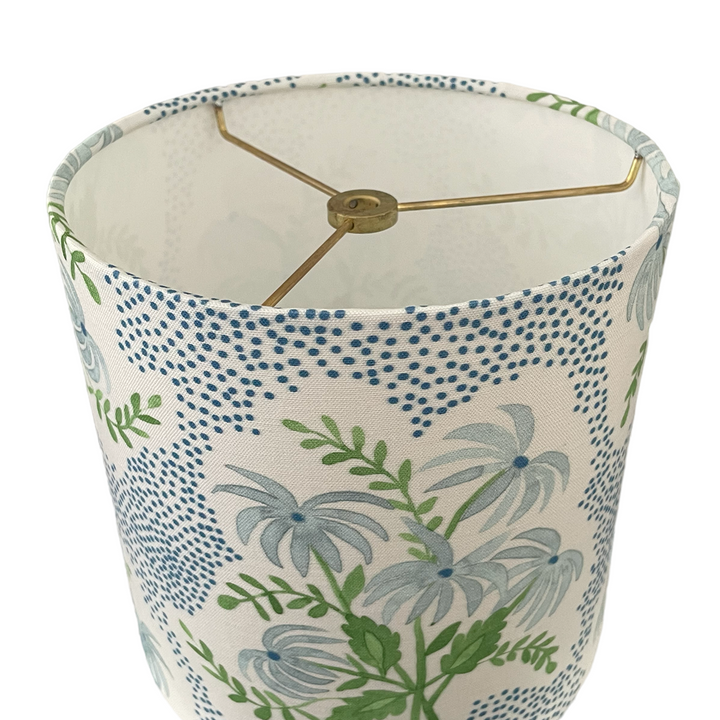 Blue Floral Lampshade in Pearl's Bouquet