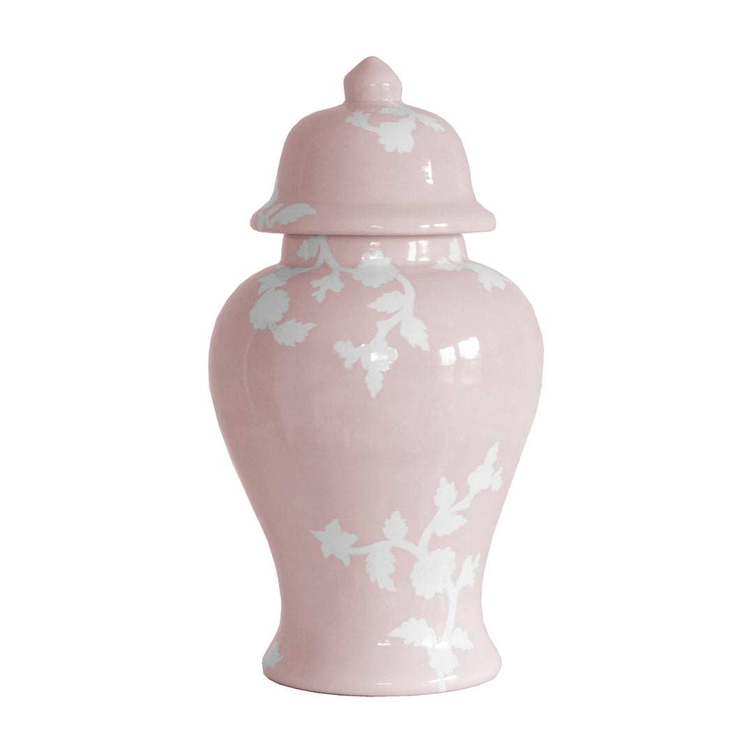 Chinoiserie Dreams Ginger Jars in Cherry Blossom Pink