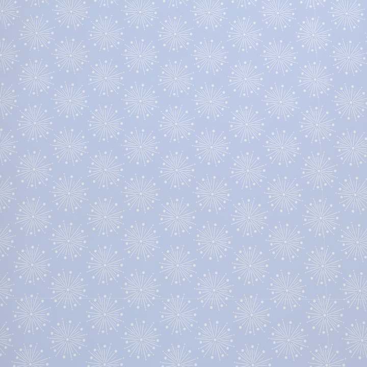 Vintage Snowflake Crib Sheet in Blue