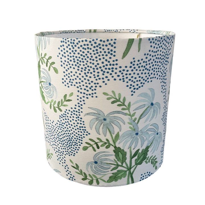 Blue Floral Lampshade in Pearl's Bouquet