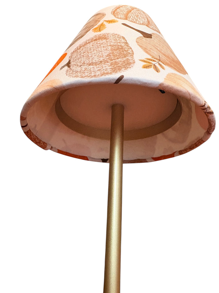 Fall LED Lampshade Covers in Pumpkin &amp; Plaid