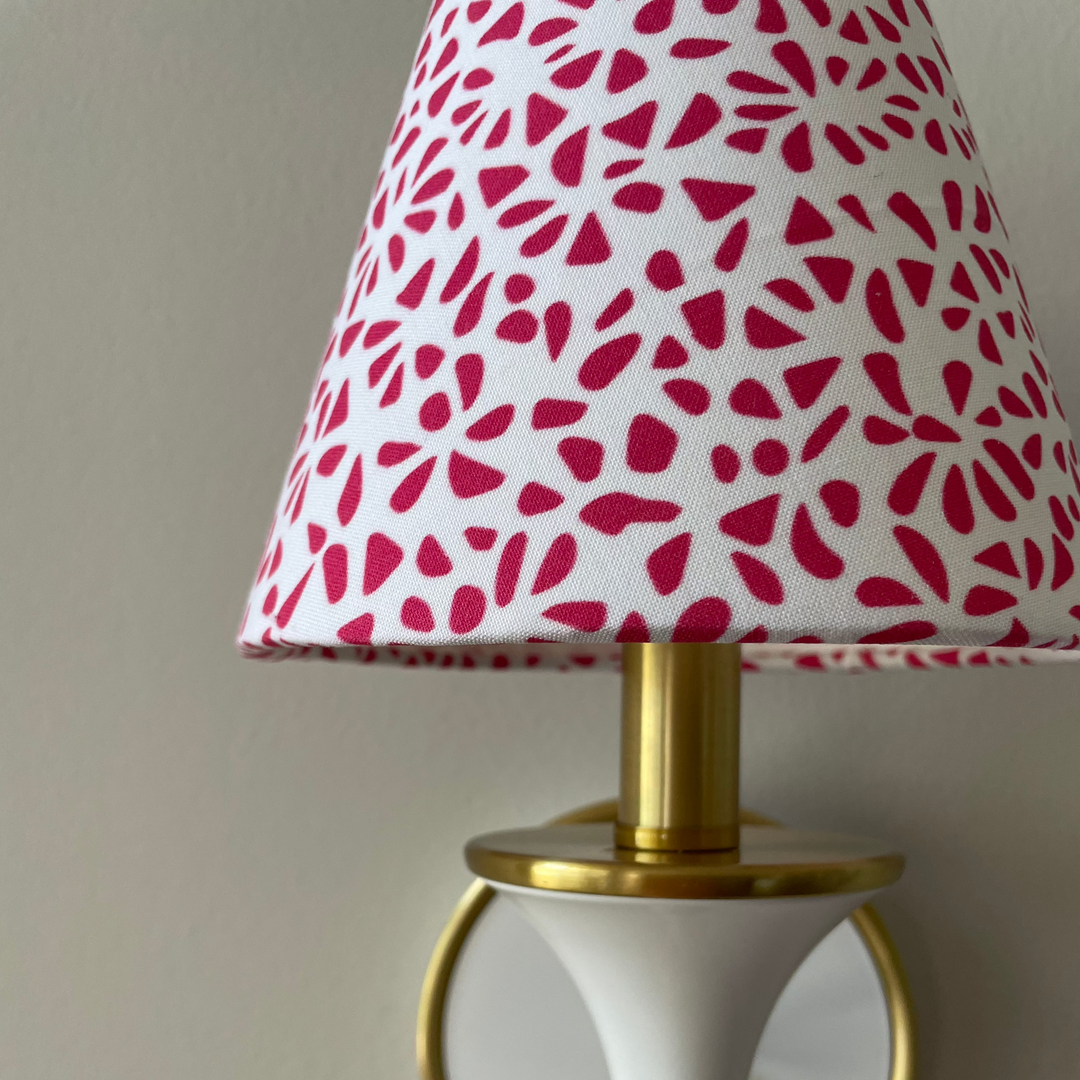 Pink Sconce Shade in Petal Party