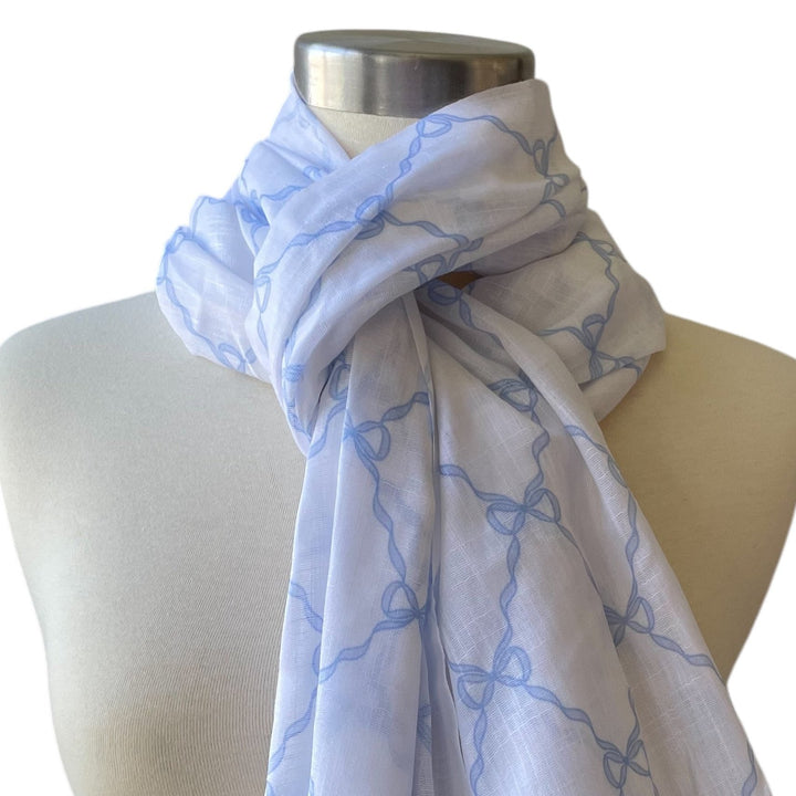 Windsor Blue Bow Scarf