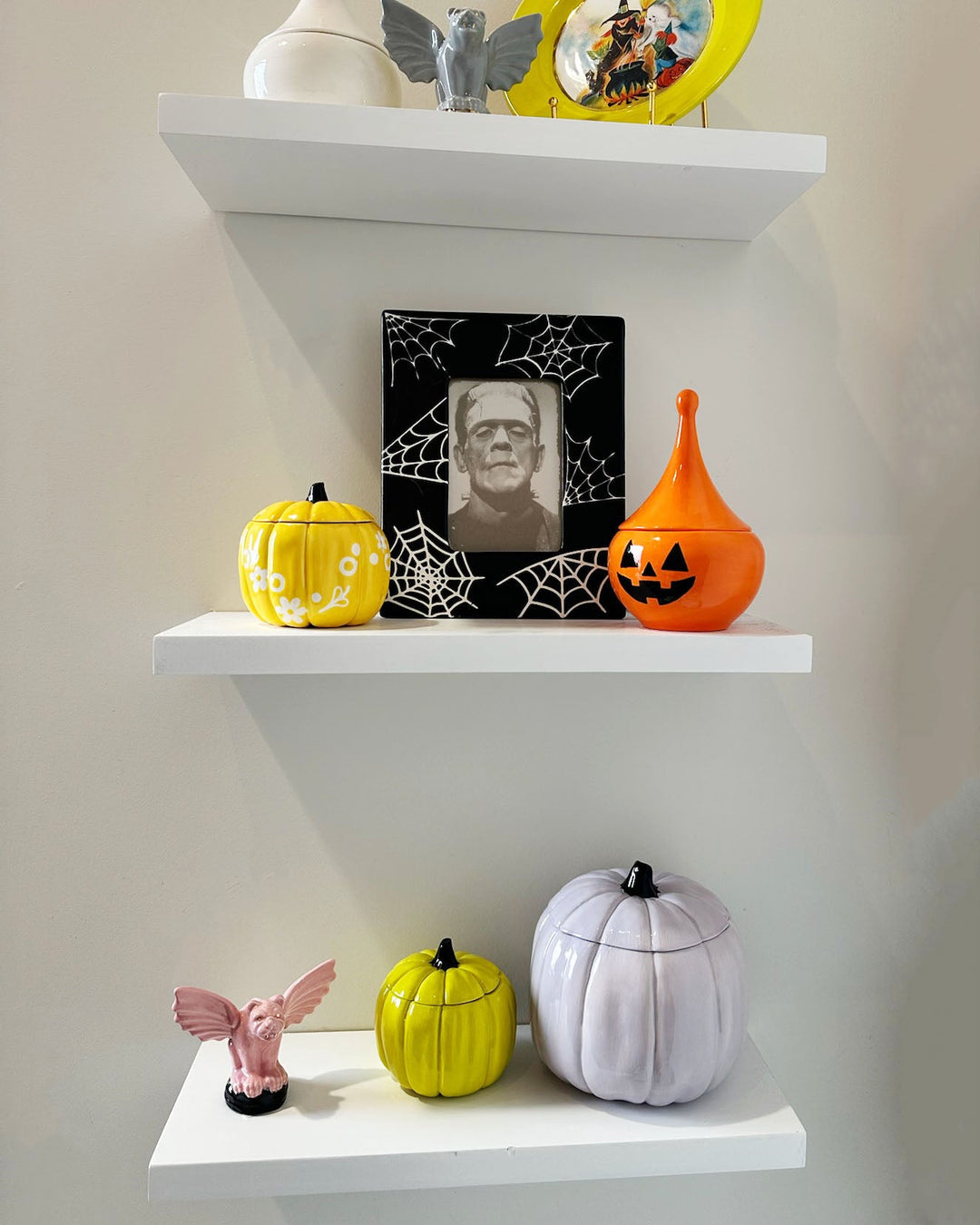 Solid Light Lavender Pumpkin Jars