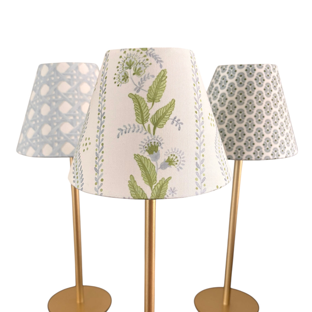 LED Lamp Shade Cover | Floral Stripe