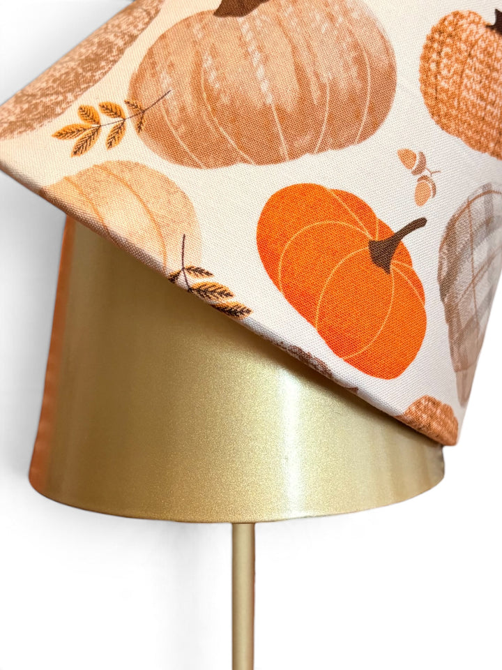 Fall LED Lampshade Covers in Pumpkin &amp; Plaid