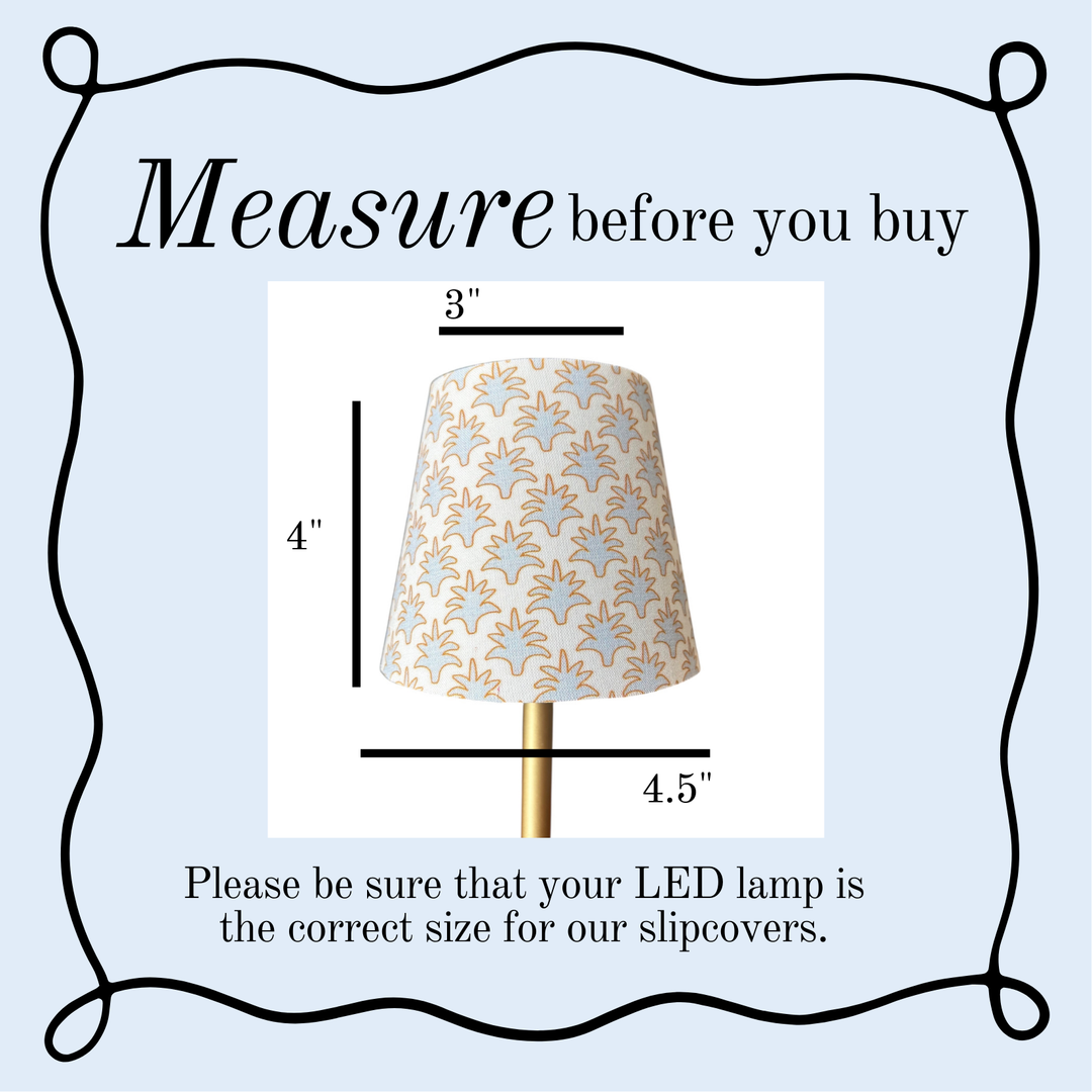 LED Lamp Shade Slipcovers | Black Plaid