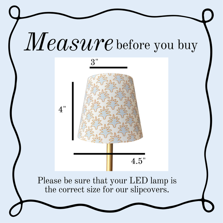 LED Lamp Shade Slipcovers | Black Plaid