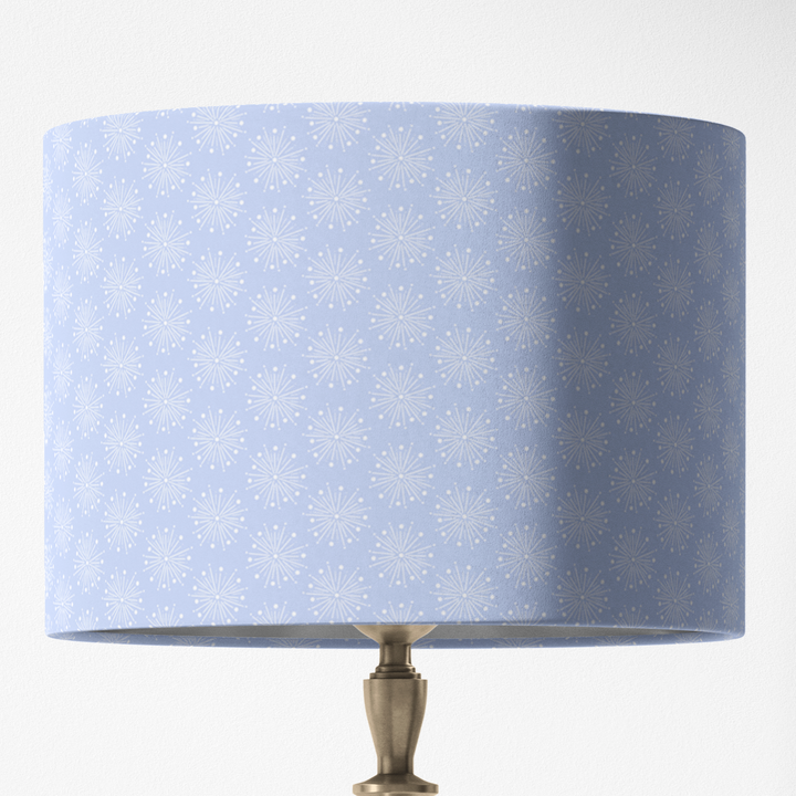 Snowflake Winter Lampshade in Blue