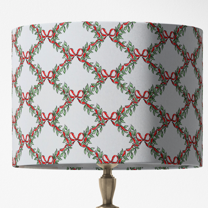 Snowflake Winter Lampshade in Green