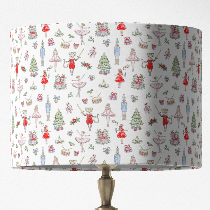 Snowflake Winter Lampshade in Green