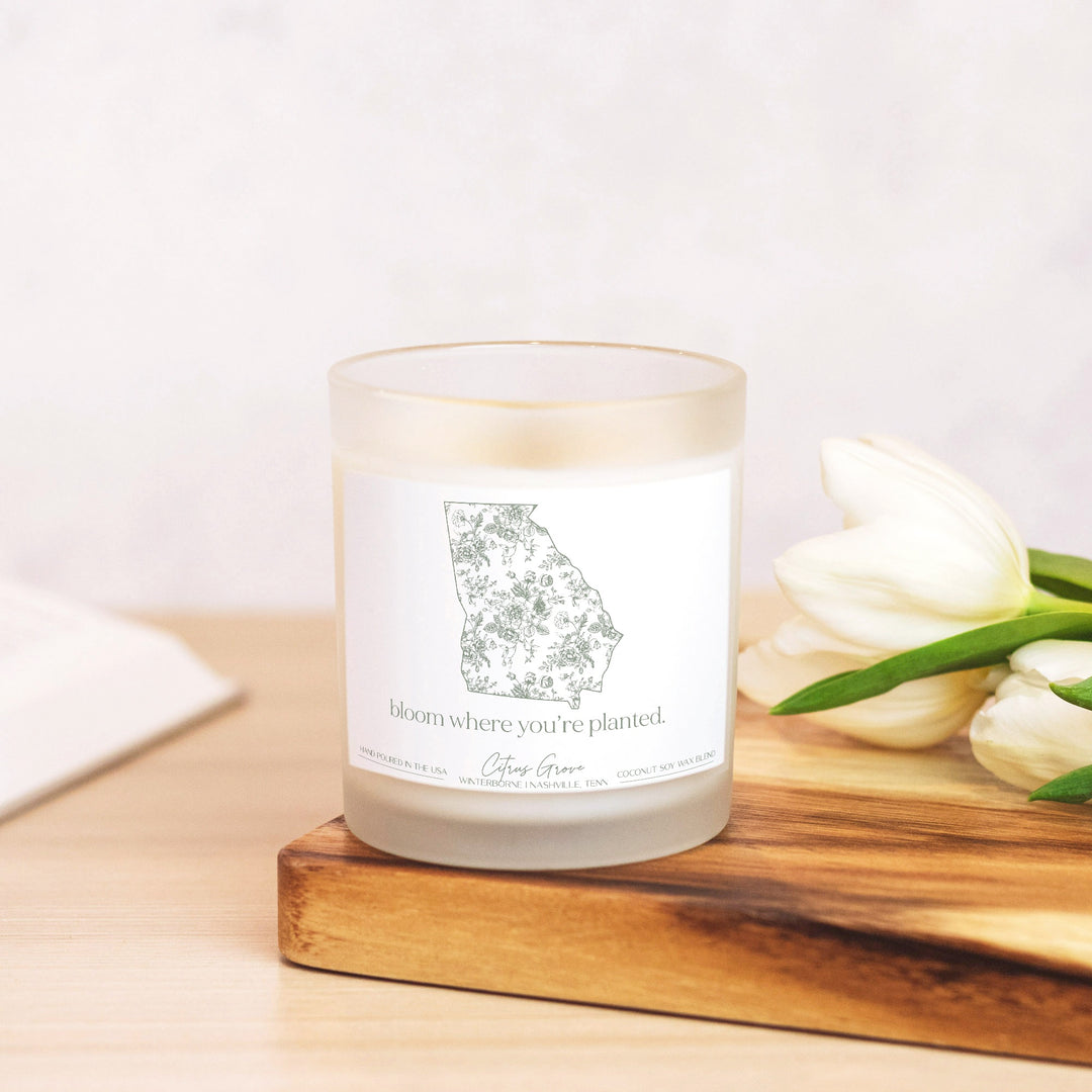 State of Toile Candle - CHOOSE YOUR STATE - Citrus Grove