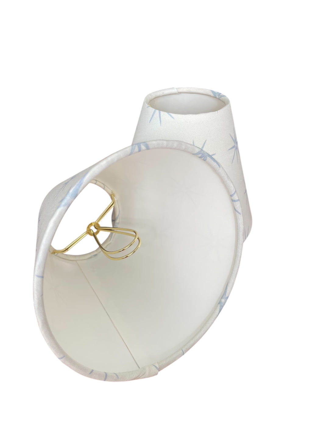 Blue and Beige Sconce Shade in Star