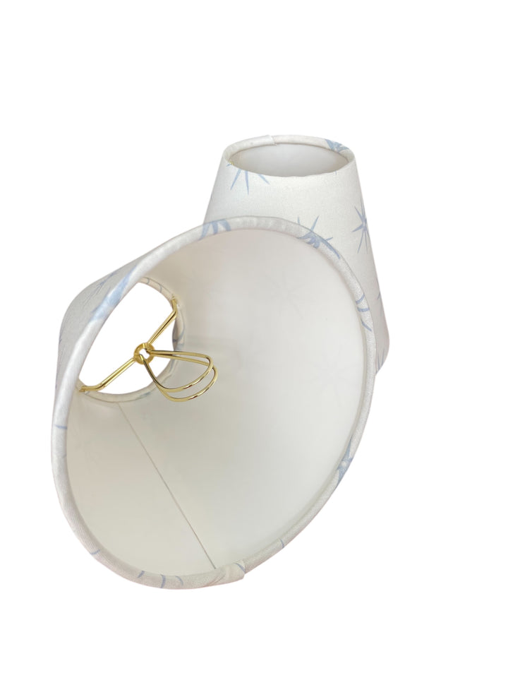 Blue and Beige Sconce Shade in Star