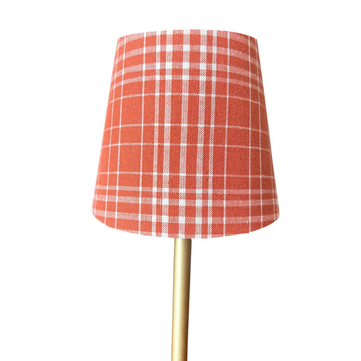 LED Lamp Shade Slipcovers | Black Plaid