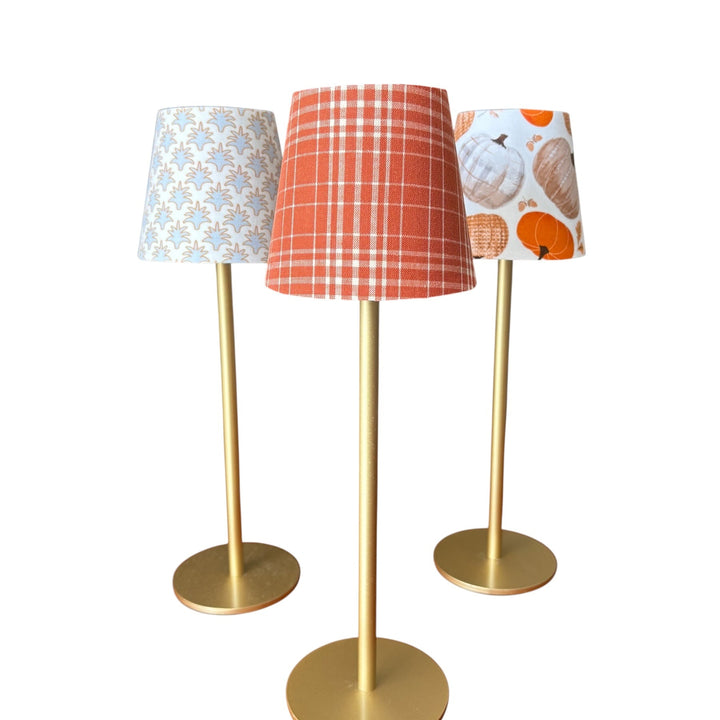 LED Lamp Shade Slipcovers | Black Plaid