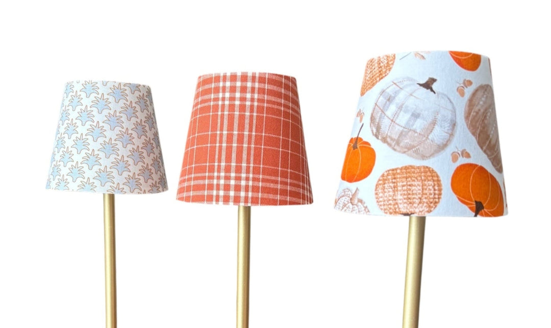 LED Lamp Shade Slipcovers | Black Plaid