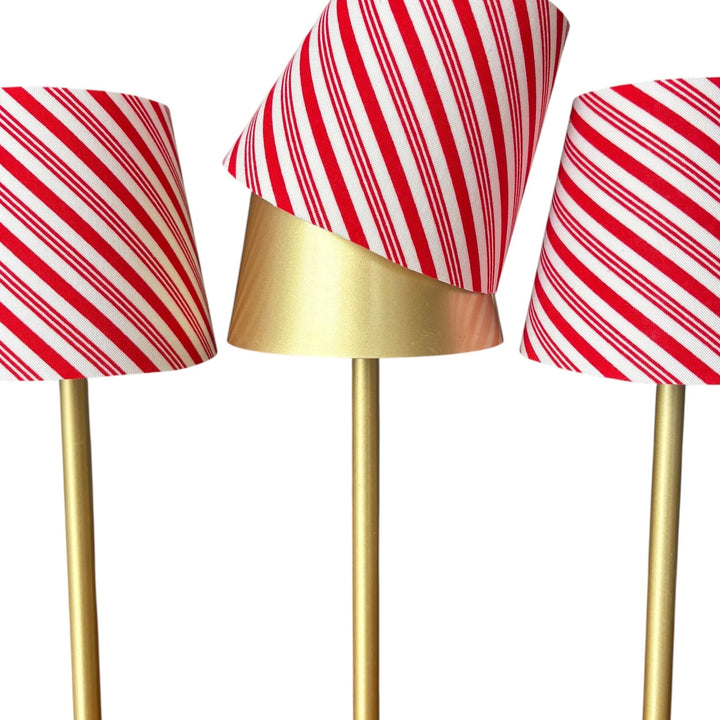 Christmas LED Lamp Shade Slipcovers | Candy Cane