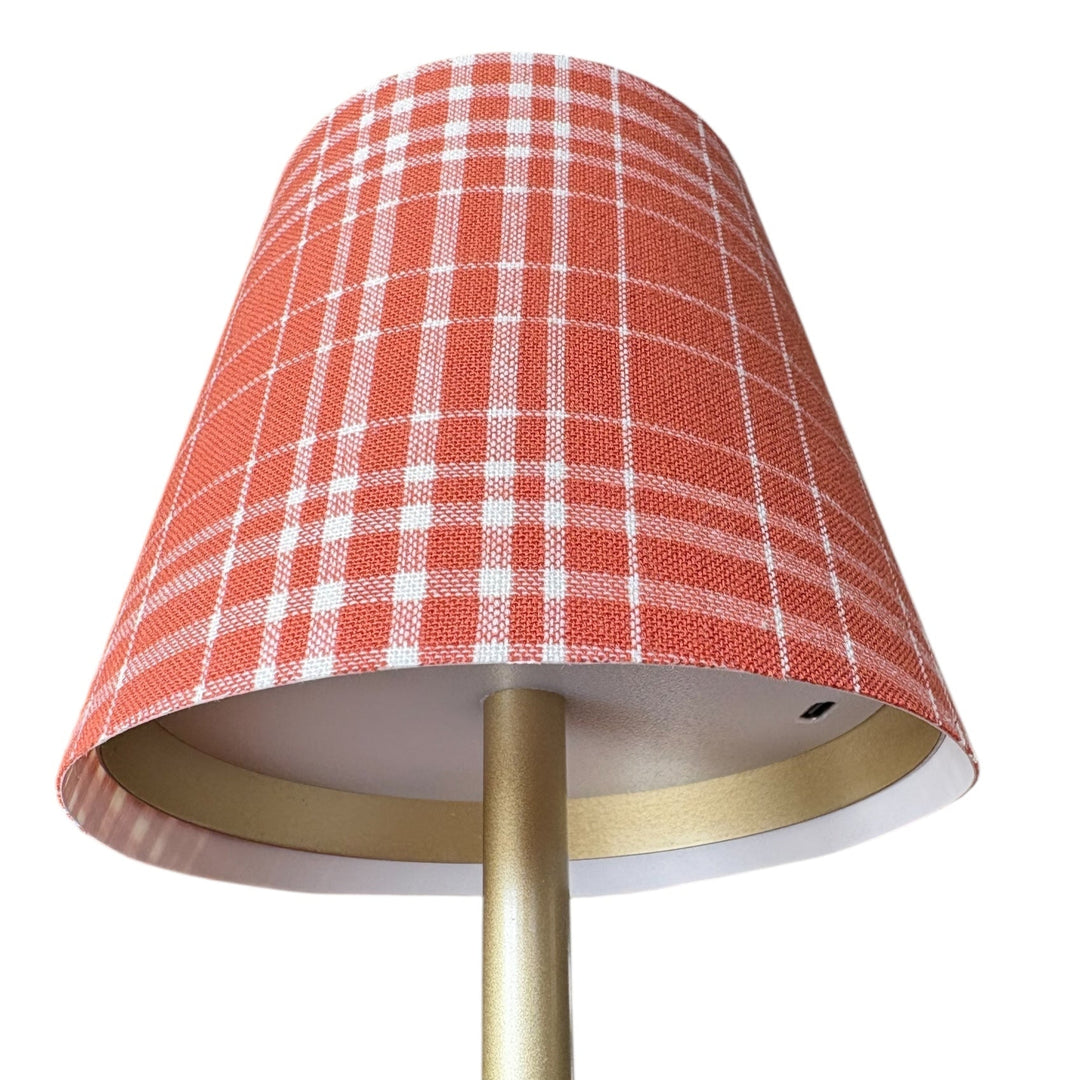 LED Lamp Shade Slipcovers | Black Plaid