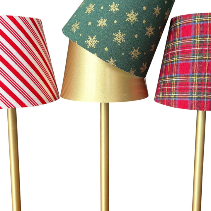 Christmas LED Lamp Shade Slipcovers | Candy Cane