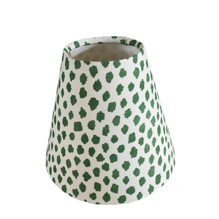 Green Sconce Shade in Cheetah Spots