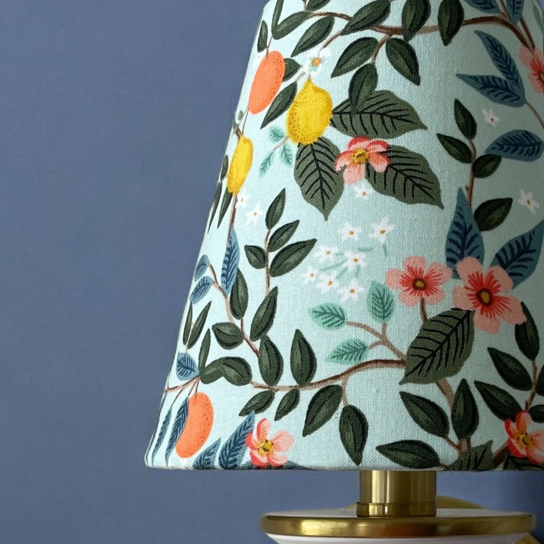 Citrus Floral Sconce Shade in Mint