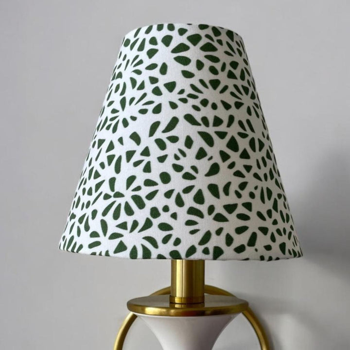 Green Sconce Shade in Petal Party