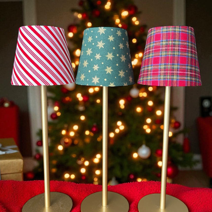 Christmas LED Lamp Shade Slipcovers | Candy Cane