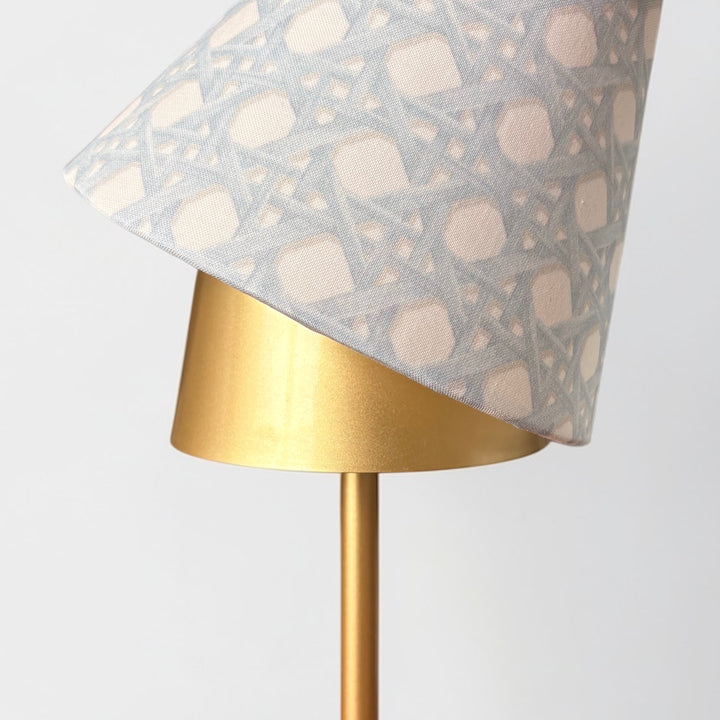 LED Lamp Shade Cover  | Blue Rattan