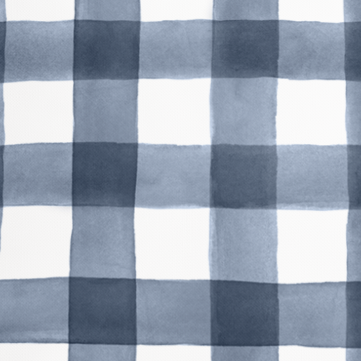 Classic Navy Check Pillow