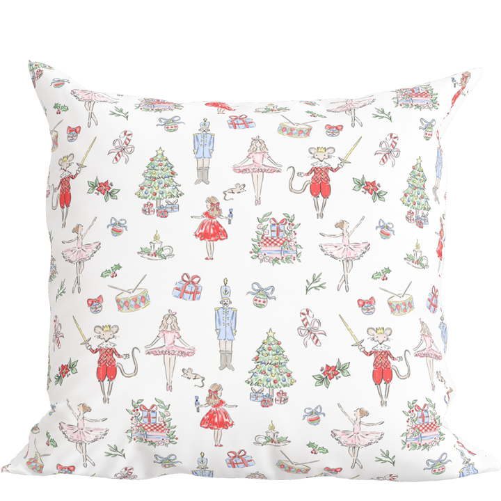 Christmas Bow & Garland Pillow