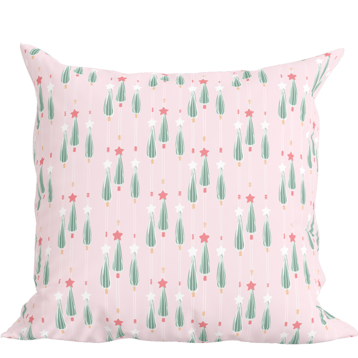 Pastel Christmas Tree Pillow