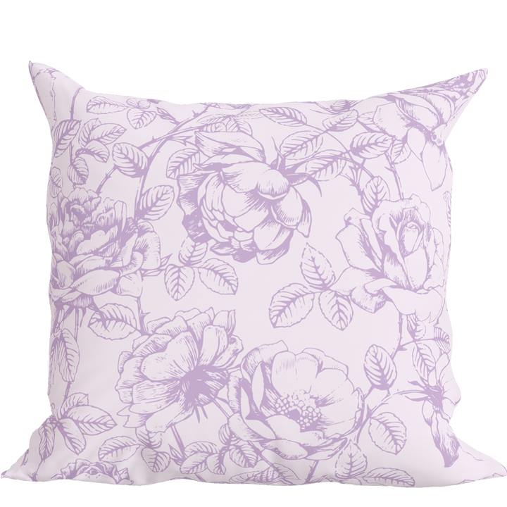 Lilac Floral Pillow in Emmaline