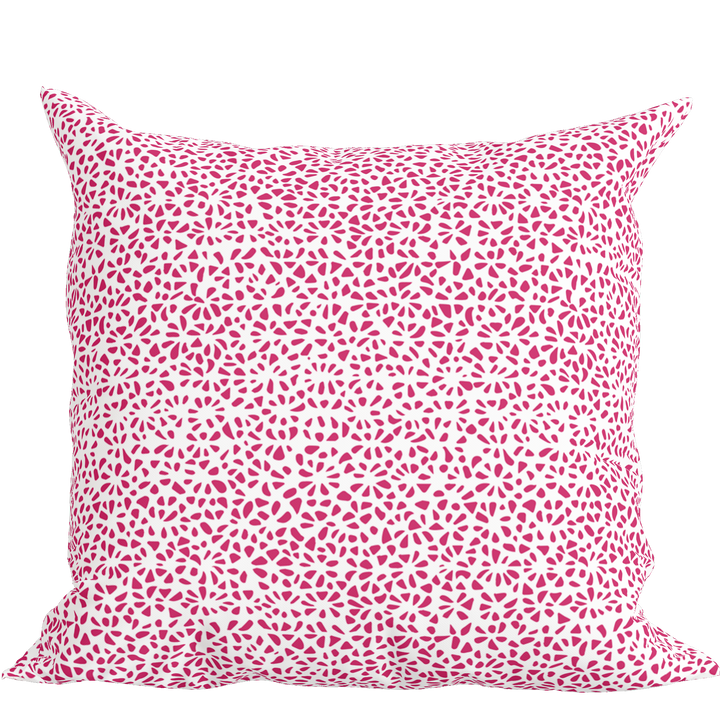 Modern Pink Pillow in Petal Party