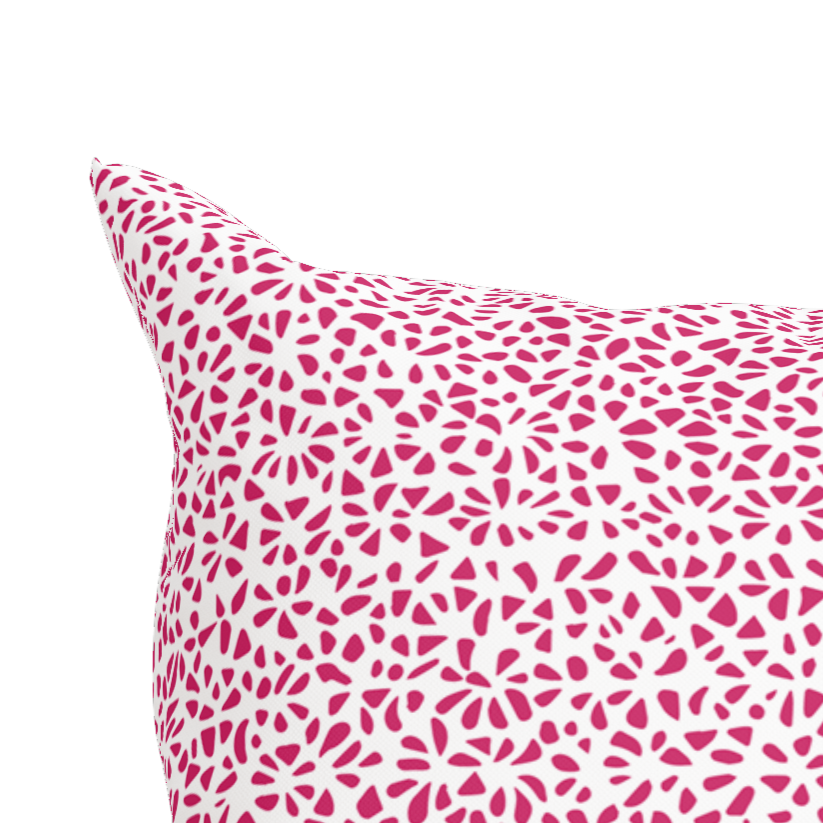 Modern Pink Pillow in Petal Party