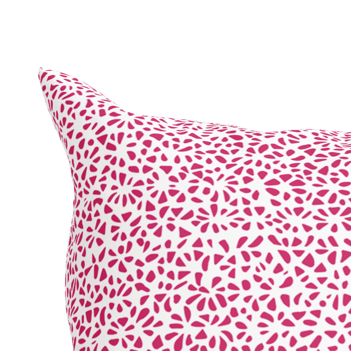 Modern Pink Pillow in Petal Party