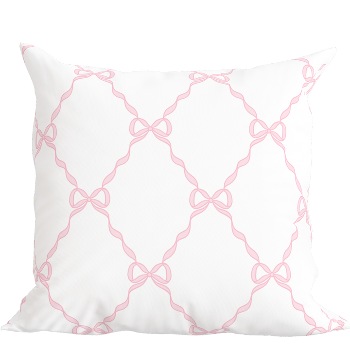 Pink Bow Pillow in Windsor