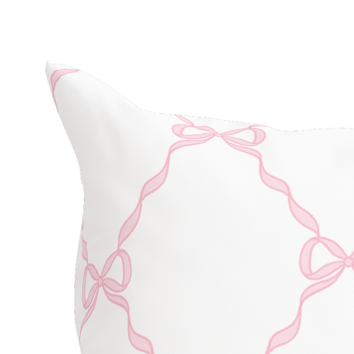 Pink Bow Pillow in Windsor