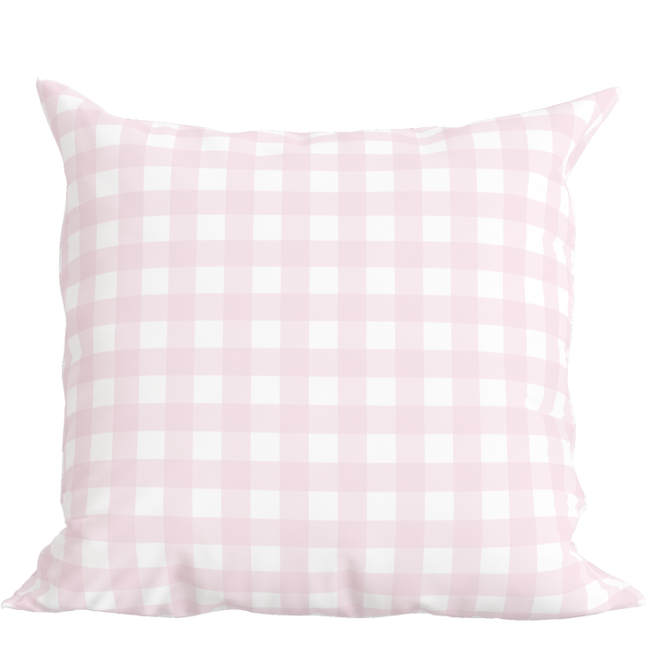 Classic Pink Check Pillow