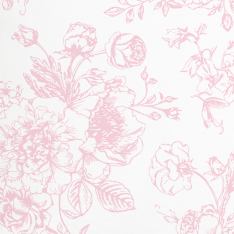 Pink Toile Floral Pillow in Rosecrest