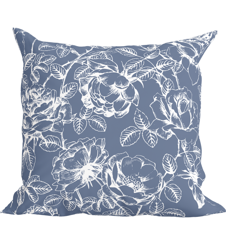 Williamsburg Blue Floral Pillow in Emmaline