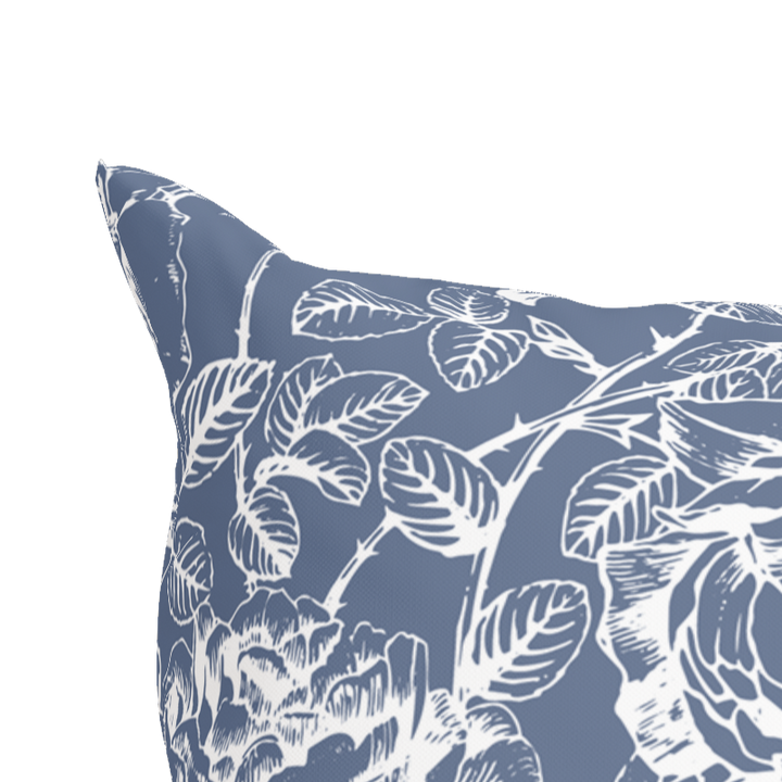 Williamsburg Blue Floral Pillow in Emmaline