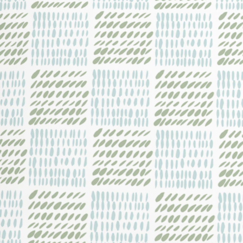 Checkers Pillow in Light Blue Green