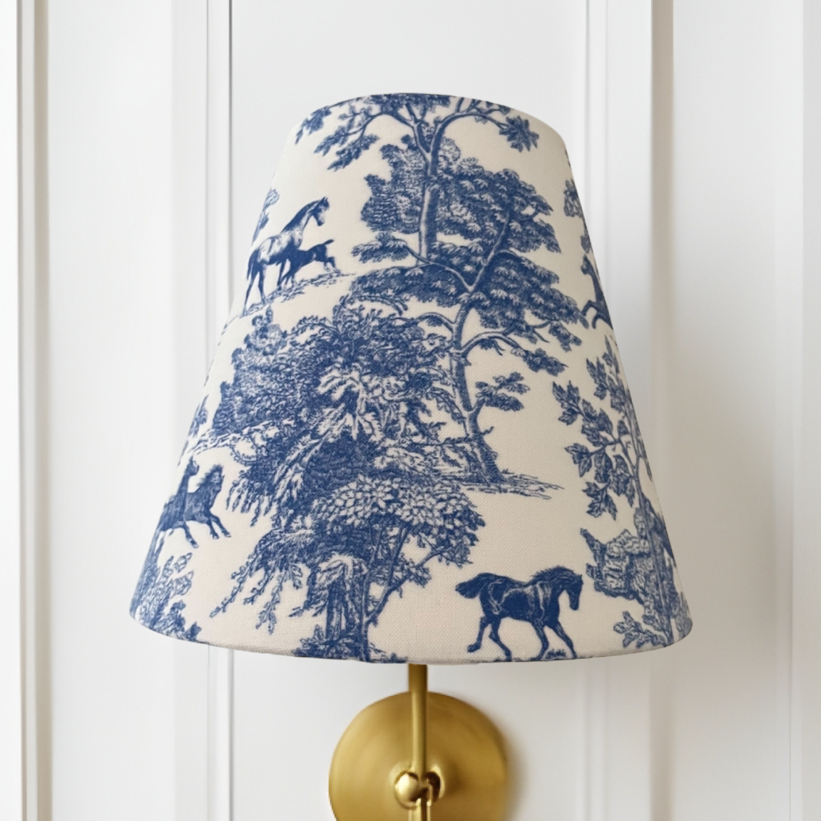 Winterborne Decor Equestrian Toile Sconce Shade