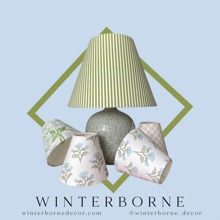 Blue and Beige Sconce Shade in Star