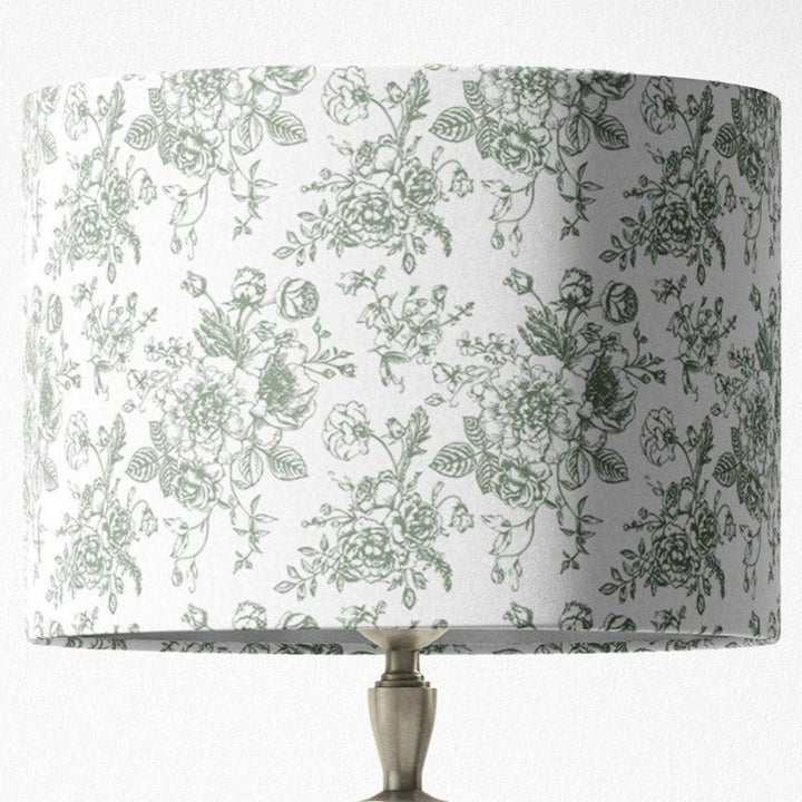 Blue Toile Lampshade in Rosecrest