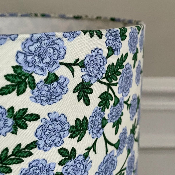 Blue Floral Lampshade in Bramble