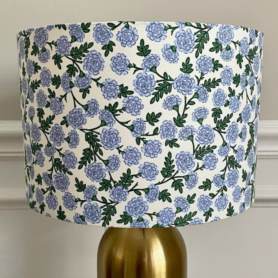 Blue Floral Lampshade in Bramble